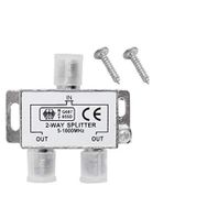 Alfais 4818 2 li Uydu Çanak Splitter Kablo TV Rg6 Anten Çoklayıcı Dağıtıcı