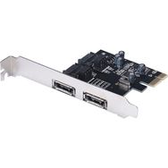 Alfais 4837 PCI Express PCI-E 2x Sata 2X E-Sata HDD Giriş Çoklayıcı