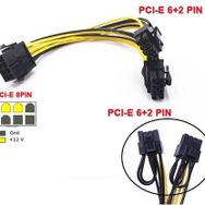 Alfais 4880 Pci-E 8 Pin Ekran Kartı Express Power Güç Çoklayıcı Y Kablosu