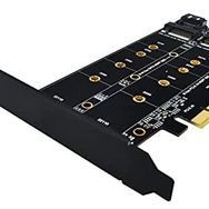 Alfais 4898 M.2 Nvme M+B Key NGFF SSD To PCI-E 3.0 X4 Sata Çevirici Dönüştürücü Adaptör Kartı
