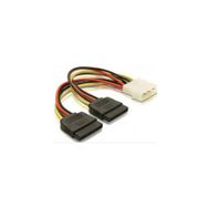 Alfais 4929 Ikili Çift Sata Power 4 Pin Güç Kablosu
