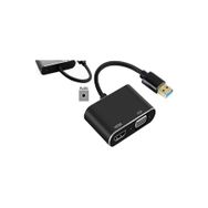 Alfais 4933 USB 3.0 To HDMI VGA 3.5 mm 1080P Monitör Genişletici Çevirici Dönüştürücü Adaptör