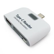 Alfais 4941 Type C USB 3.1 Kart Okuyucu Micro USB SD Card Reader Çevirici