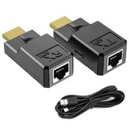 Alfais 4952 Hdmi Rj45 Cat5 6 Extender Uzatıcı Güç Destekli Uzatma Aparatı Adaptör
