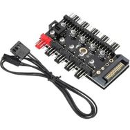 Alfais 4988 10 Port Fan Power Sata Güç Switch PWM Çoklayıcı