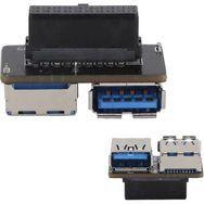 Alfais 5047 USB 3.0 19 20 Pin Dişi to 2X Kasa İçi Anakart Çoklayıcı Adaptör