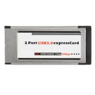 Alfais 5120 2 Port USB 3.0 34 mm Express Cardpus Pcmcia Adaptör Kartı