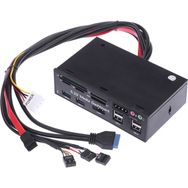 Alfais 5131 5.25 inch Ön Panel Usb 2.0 3.0 E Sata Kart Okuyuculu Dahili Floppy Disket Yuvası