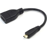 Alfais 5139 Micro HDMI Çevirici Dönüştürücü 15 cm Adaptör Kablosu