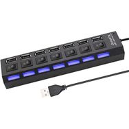Alfais AL-4581 7 Port USB 3.0 Hub Çoklayıcı Çoğaltıcı Switch Splitter