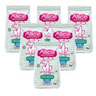 Alice Light & Sterilised 6 x 1 kg Somonlu Karidesli Kısırlaştırılmış/Kilolu Kediler İçin Premium Kedi Maması