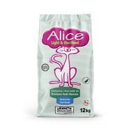 Alice Light&Sterilised 12 kg Somonlu Karidesli Kilolu Kediler İçin Premium Kedi Maması