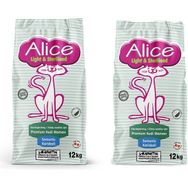 Alice Light&Sterilised 2x12 kg Somonlu Karidesli Kilolu Kediler İçin Premium Kedi Maması