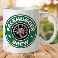 Alien Facehugger Brew Coffee Starbucks Baskılı Kupa Bardak