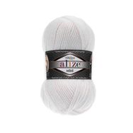 Alize 055 Beyaz Superlana Midi El Örgü İpi