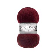 Alize 057 Bordo Superlana Tığ El Örgü İpi