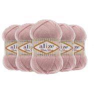 Alize 161 Pudra 5'li Baby Best El Örgü İpi