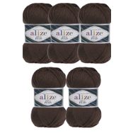 Alize 26 kahve 5'li Diva Plus El Örgü İpi