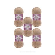 Alize 262 bej 5'li Cotton Gold El Örgü İpi