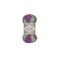 Alize 3241 5'li Diva Batik Acı Kahve El Örgü İpi