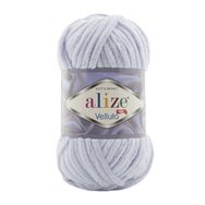 Alize 416 Gri 100 gr Velluto El Örgü İpi