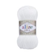 Alize 55 Beyaz 5'li Diva El Örgü İpi