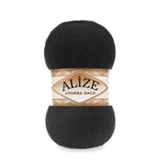 Alize 60 Siyah 5'li Angora Gold El Örgü İpi