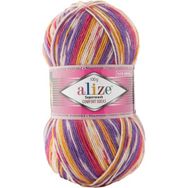 Alize 7655 5 Adet Superwash Comfort Socks Örgü İpi