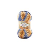 Alize 7914 5 Adet Süperlana Maxi Batik Gül Pembe El Örgü İpi