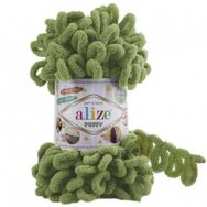 Alize Puffy 485 Kaplumbağa Yeşili 100 gr Örgü İpliği