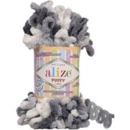 Alize Puffy Color 100 gr Ebruli Kadife El Örgü İpi İpliği Yünü