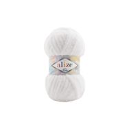 Alize Softy Mega 55 Beyaz 100 gr El Örgü İpi