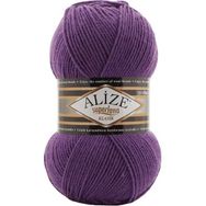 Alize Süperlana Klasik 44 100 gr Mor Örgü İpi