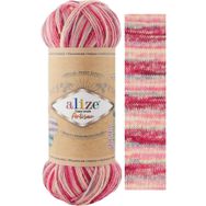 Alize Superwash Artisan 9002 Renkli Örgü İpi