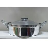 Alkor 32 cm Alüminyum Basık Pilav Karnıyarık Tenceresi