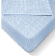 Alla Turca 100x200 cm Açık Mavi Ranforce Lastikli Çarşaf Seti