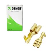 Allestock 4.8 mm 500'lü Kablo Ucu Dişi Terminal Sarı Kablo