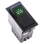 Allestock Ampullü 12V Universal Ana Işık Düğmesi Anahtarı 5 Pin Rocker Switch