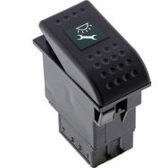 Allestock Ampullü 24V Universal Fan Düğmesi Anahtarı 2 Pin Rocker Switch Buton