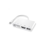 Ally 5in1 Lightning HDMI Dijital Av Adaptör+ Otg USB Hub Kamera TF SD Okuyucu