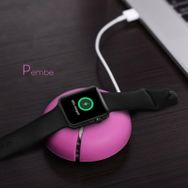 Ally Apple Watch 42-38-44 mm Pembe Portatif Silikon Şarj Standı