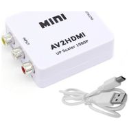 Ally Av To HDMI Mini Switch Rca Composit Audio Video HDMI Görüntü Çevirici Full Hd ve 720P Dönüştürü