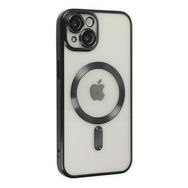Ally iPhone 14 Plus 6.7 inç Renkli Kenar Lazer Çerçeveli Magsafe Uyumlu Silikon Cep Telefonu Kılıfı