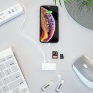 Ally İPhone Lightning To Tf,Sd Card Reader Usb 3.Kamera Adaptörü