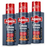 Alpecin Kafeinli C1 3x250 ml Saç Dökülmesi Güçlü Saçlar için Enerji Verici Erkekler için Doğal Saç Uzatma Şampuanı
