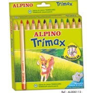 Alpino Al000113 Trimax Jumbo Üçgen 12 Li Kuru Boya