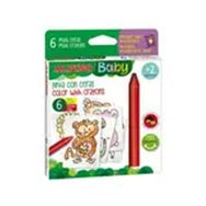 Alpino Baby 6lı Boyama Kartlı Mum Pastel Boya