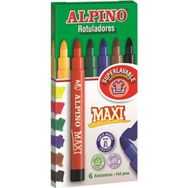 Alpino Standart 6 Renk Keçeli Boya Kalemi