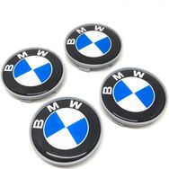 Altaş BMW Mavi Beyaz 4'lü 65/68 mm Damla Geçme Jant Göbeği