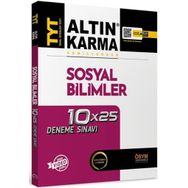 Altın Karma Yayınları TYT Sosyal Bilimler Komisyondan 10x25 Deneme